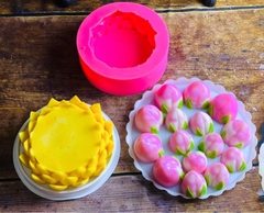 Khuôn Silicon - Đế Sen Thái Tầng Tia - 16cm