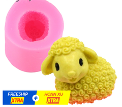 Khuôn Silicon - Động Vật - Cừu - Nhỏ 4cm - TRẮNG