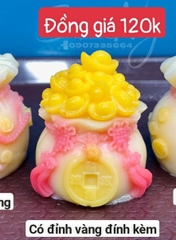 Khuôn Silicon - Túi Vàng - 6.5CM Đồng Tiền sale 75k