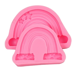 Khuôn Silicon - Bầu Trời - Cầu Vồng - 11cm
