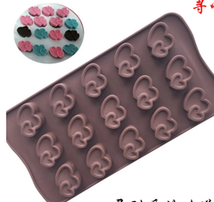 Khuôn Silicon - Trái Tim Kiểu - 15c Đôi Lồng