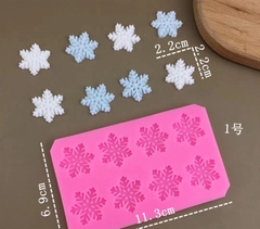 Khuôn Silicon - Noel - Cánh Tuyết Noel - 2.2cm Vĩ 8c