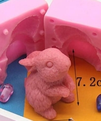 Khuôn Silicon - Động Vật - Con Thỏ Đầu Thẳng