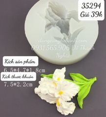 Khuôn Silicon - Chùm Hoa Lan - Kèm Lá