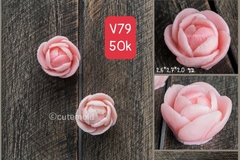 Khuôn Silicon - Hoa Hồng Lai - Set 4 Hồng Trà V79 V80 V81 V92 - 2.6-5.3cm