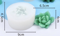 Khuôn Silicon - Sen Đá Nở - 6.5x4cm - Cánh Nhọn