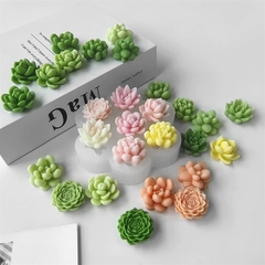 Khuôn Silicon - Sen Đá Nở - 3.2cm Sen Ngọc 7c
