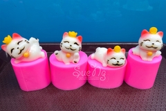 Khuôn Silicon - Động Vật - Mèo Set 4 Mèo Thần Tài