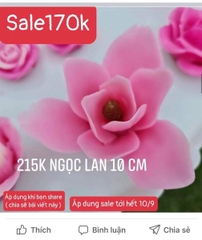 Khuôn Silicon - Hoa Lan - 8cm - Nhụy 3 Tầng 9 Cánh