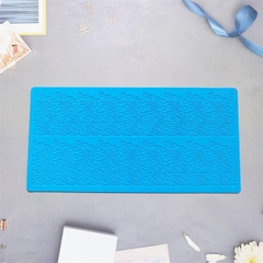 Khuôn Silicon - Viền Mảng Họa Tiết - Ren 2 dãy - 39x8cm