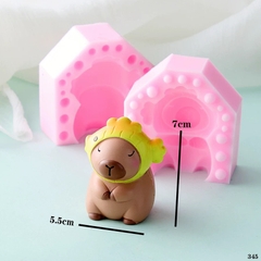 Khuôn Silicon - Động Vật - Capybara 2 Mảnh Đội Cá