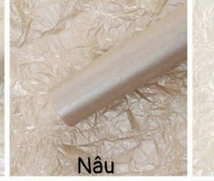 Giấy Nhăn Bó Hoa - Nâu Xám - Sấp 20 Tờ