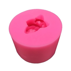 Khuôn Silicon - Hoa Hồng Nở - 7cm - Chùm 2 Kèm Nụ Lá