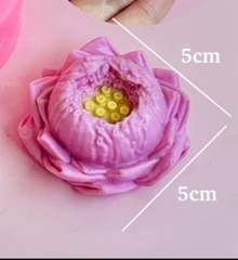 Khuôn Silicon - Hoa Sen Thái Nở - Sen 5cm Tầng Nhụy