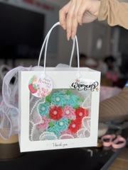 Túi Giấy - Quai Xách - Vuông 20x20x10cm - Túi Trắng