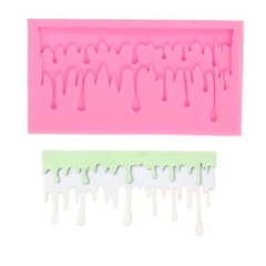Khuôn Silicon - Viền Chuỗi Họa Tiết - Tan Chảy 13x7cm