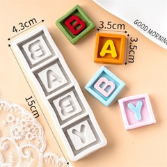 Khuôn Silicon - Chữ Cái IN - Chữ Cái Baby