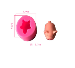 Khuôn Silicon - Động Vật - Heo - Ủn Ỉn 3.7cm