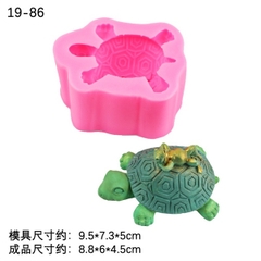 Khuôn Silicon - Biển - Rùa - Rùa Cõng Ếch 8cm