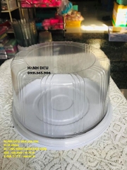 Hộp Nhựa - Tròn H122 - 23cm Cao 11cm