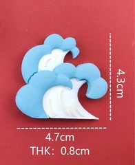 Khuôn Silicon - Ngọn Núi - Sóng Biển 4.7cm