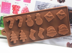 Khuôn Silicon - Noel - Vĩ TH Gậy Quà Thông Tất 12c