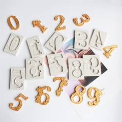 Khuôn Silicon - Số 0-9 - Số Hoa Văn 5cm