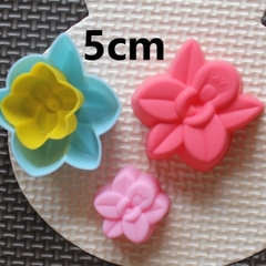 [10 cup] Khuôn Silicon - Cup Set 5cm - M21 - Hoa Lan