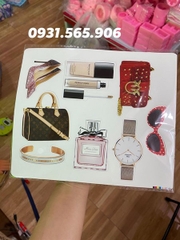 Phụ Kiện Set Cắm Giấy Trang Trí Bánh - giày son nước hoa đồng hồ