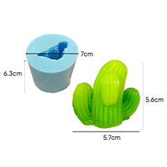 Khuôn Silicon - Sen Đá ĐỨNG  170k - 7cm - 3 Chỉa