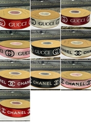 Ruy Băng Chanel Gucci 28mm Phụ Kiện Trang Trí Bánh - chanel hồng
