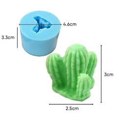 Khuôn Silicon - Sen Đá KHÍA - Chùm 4 Quanh