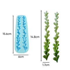 Khuôn Silicon - Sen Đá Chuỗi 2C B85