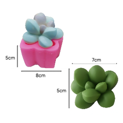 Khuôn Silicon - Sen Đá TIA - 7x5cm - Mộng Nước