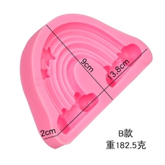 Khuôn Silicon - Bầu Trời - Cầu Vồng - 13.8cm