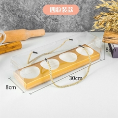 Hộp Nhựa - Cup Cake Quai Xách - 4 Bánh