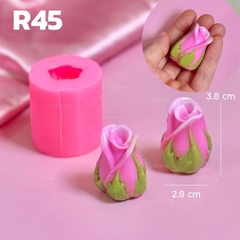 Khuôn Silicon - Hoa Hồng Nụ - Nụ Hoa Hồng R45 2.8cm