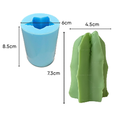 Khuôn Silicon - Sen Đá KHÍA - 9cm - 5 Khía