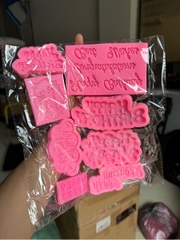 Khuôn Silicon - Happy Birthday Set 8