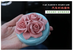 Khuôn Silicon - Hoa Hồng Nở - 7.5cm - Chùm 3 Kèm Lá