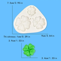 Khuôn Silicon - Lá Bụi Cỏ - Cỏ 4 Lá - 3c