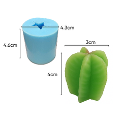 Khuôn Silicon - Sen Đá KHÍA - 3.5cm - 5 Khía