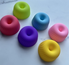 [10 cup] Khuôn Silicon - Cup Set 7cm - M06 - Sọc Nhỏ