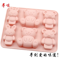 Khuôn Silicon - Động Vật - Gấu 6c