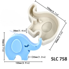 Khuôn Silicon - Động Vật - Voi 10cm
