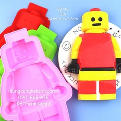 Khuôn Silicon - Em Bé - Lego Robot Vĩ 25cm 1c