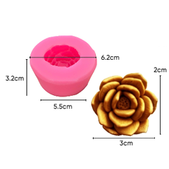 Khuôn Silicon - Sen Đá TIA - 5cm Cánh Nhọn