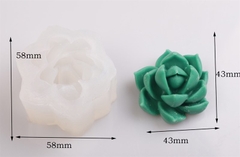 Khuôn Silicon - Sen Đá Nở - Cánh Nhọn 4.3cm
