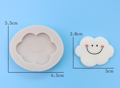 Khuôn Silicon - Bầu Trời - Đám Mây - Mặt cười tròn