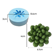 Bản sao của Khuôn Silicon - Sen Đá Tia Đất 6.1cm